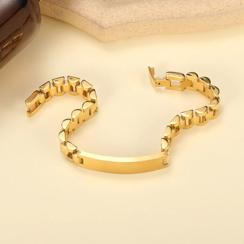 Gold Customized Name Bracelet