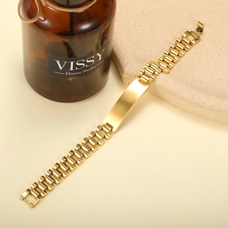 Gold Customized Name Bracelet