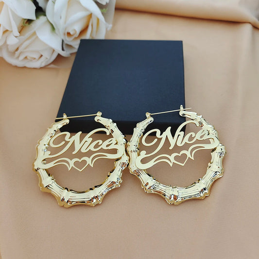 Custom Bamboo Earrings